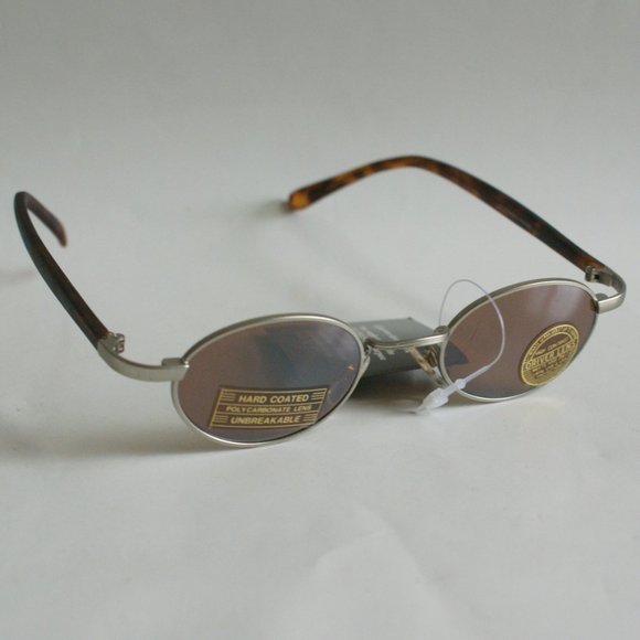 NWT True Vintage 90's Small Oval Combo Classic Coppermax lens tech sunglasses - Picture 4 of 7